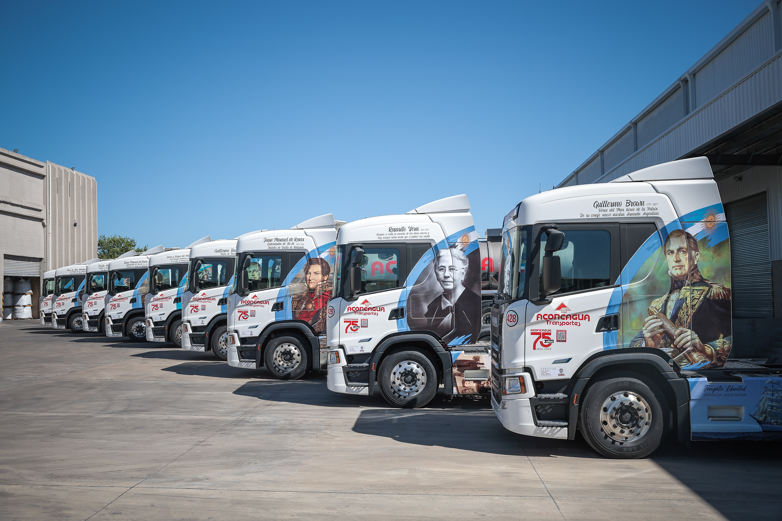 Flota de camiones de Aconcagua Transportes